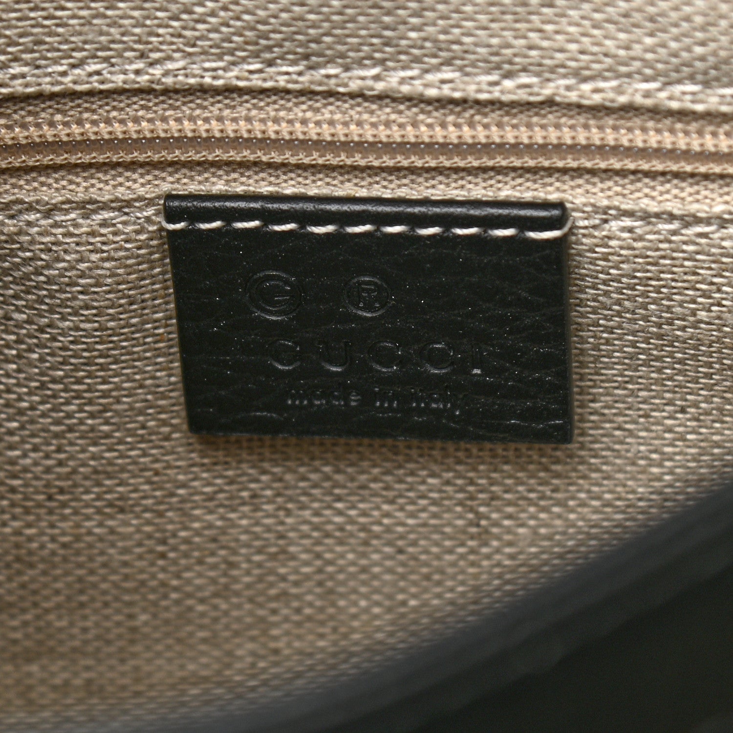 Gucci Dollar Calfskin Interlocking G Top Handle Shoulder Bag Black 5 of 9