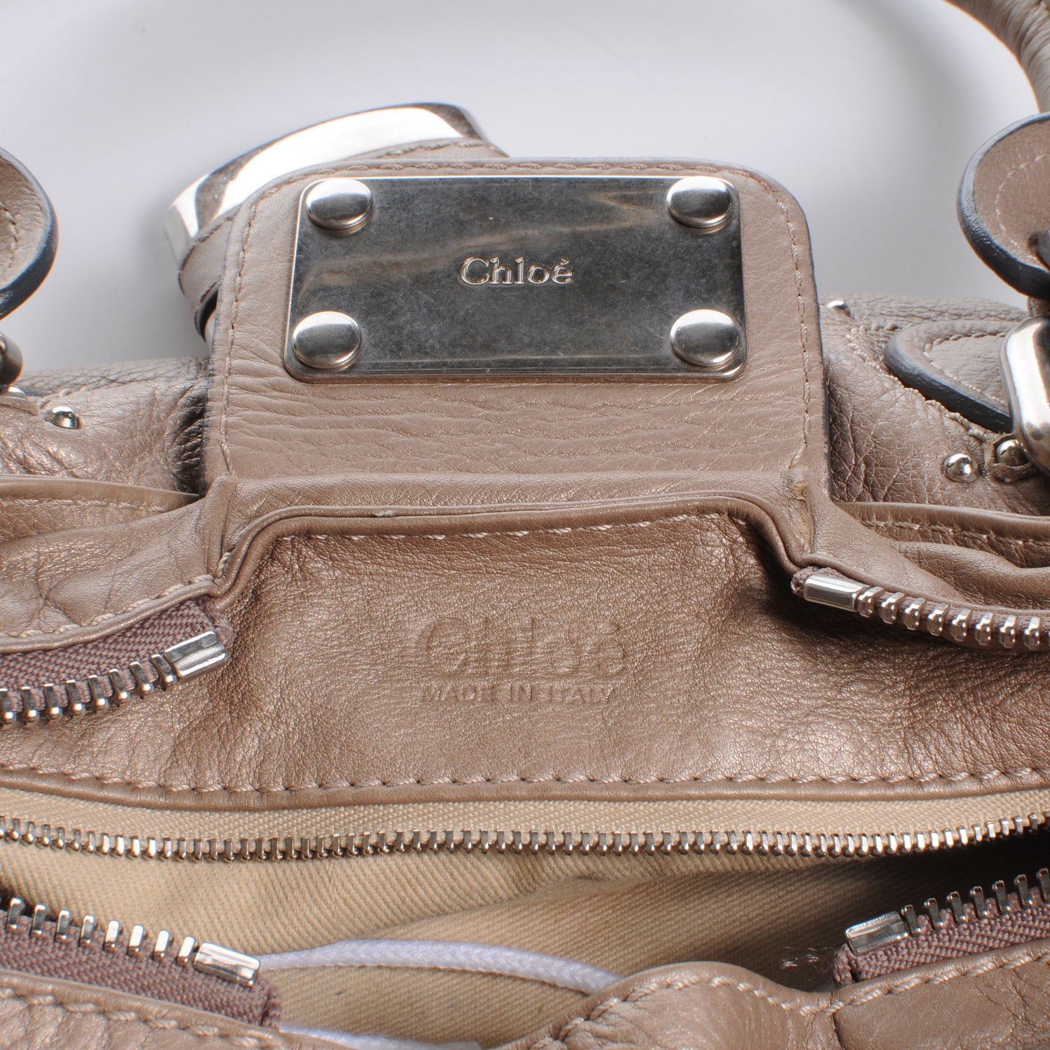 Chloe Leather Medium Paddington Metallic 5 of 10