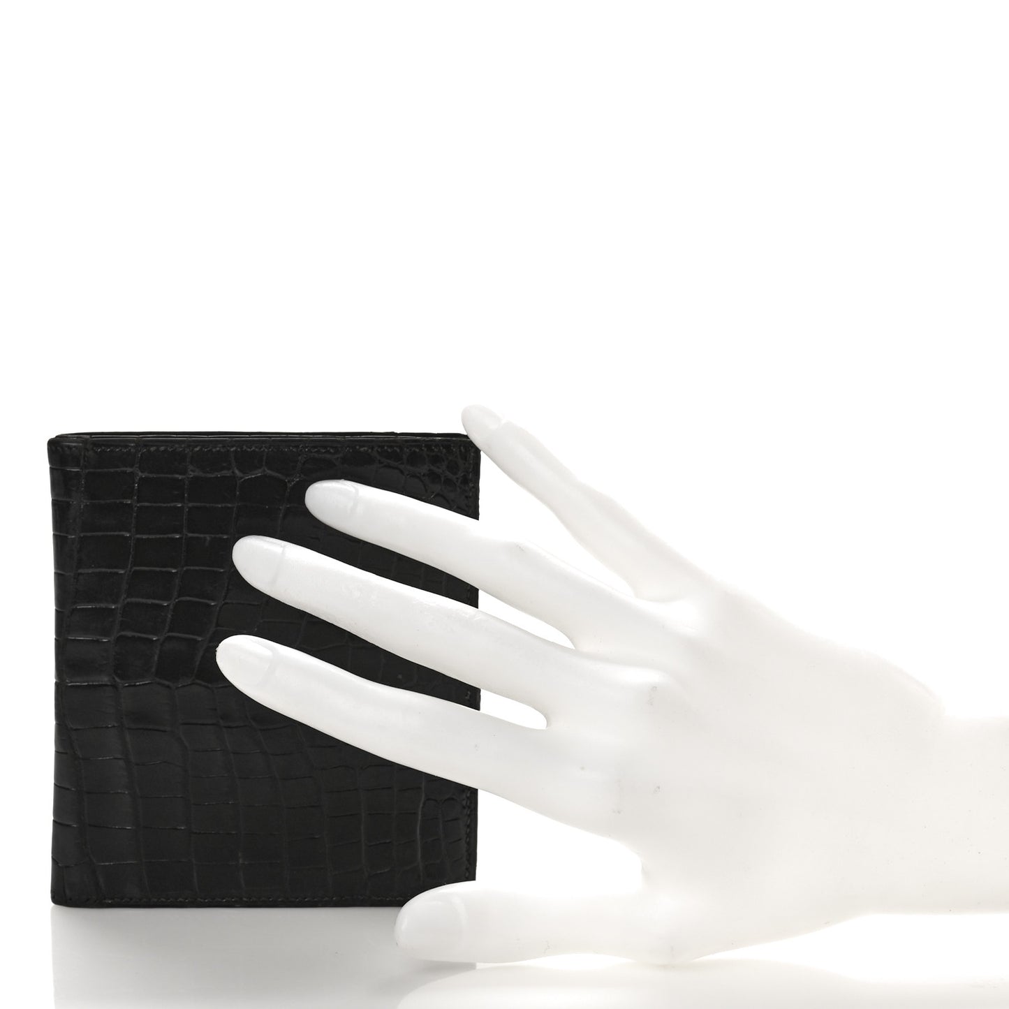 Alligator Bi-Fold Wallet Black