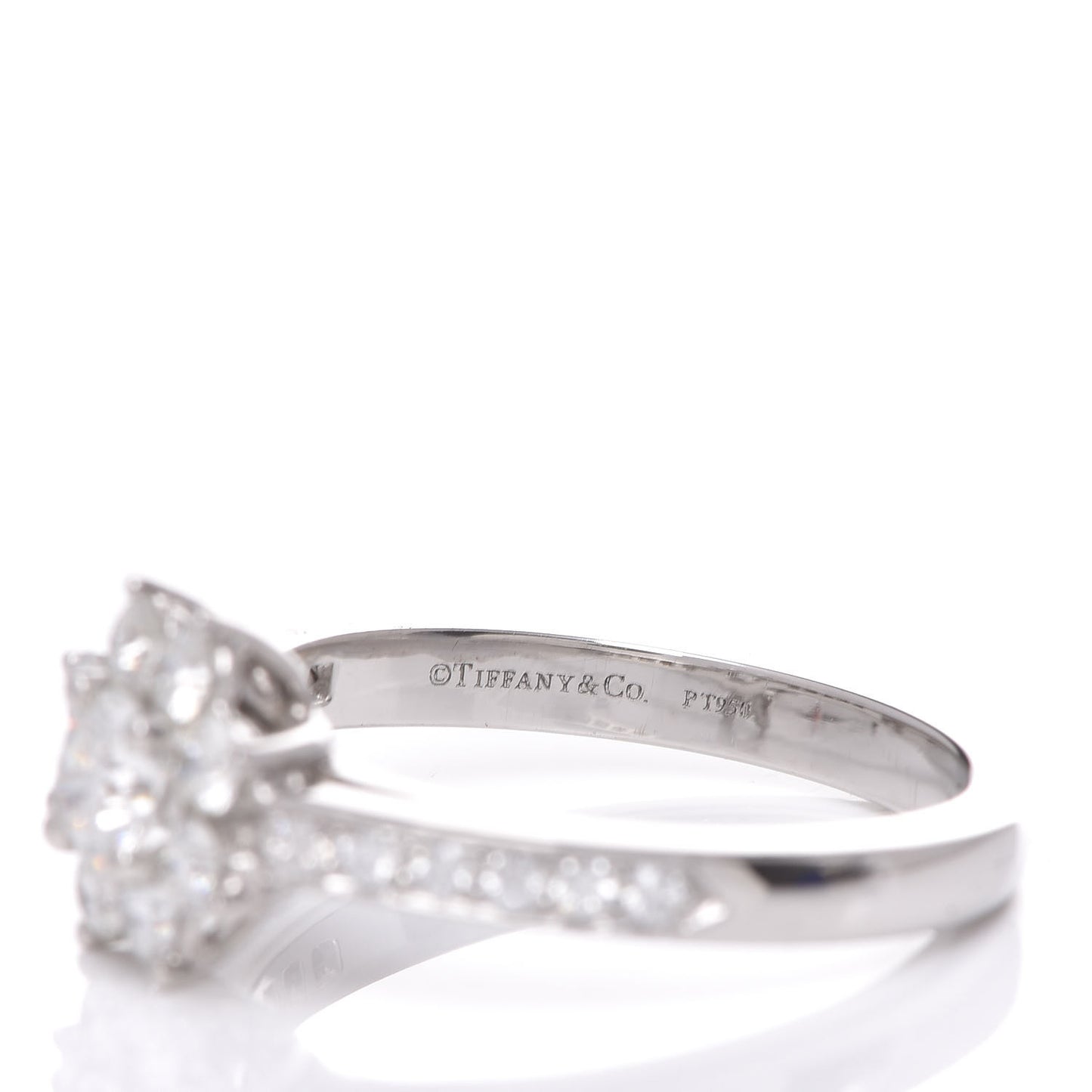 Platinum Diamond Flora Ring 48 4.5