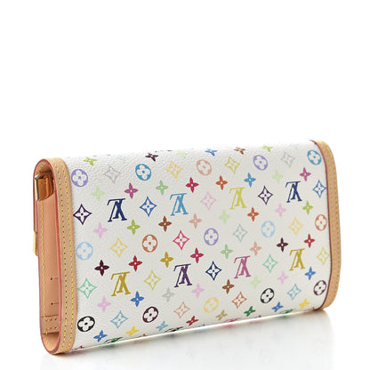 Louis Vuitton Monogram Multicolor Porte Tresor International Wallet White 3 of 7