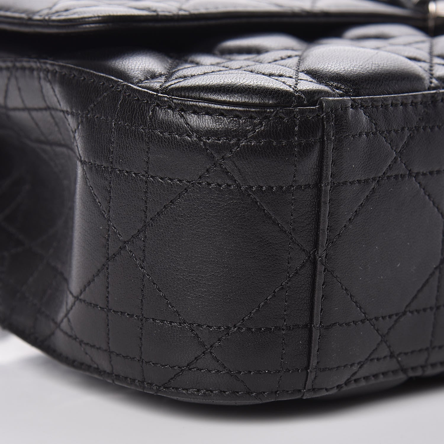 Christian Dior Lambskin Cannage Medium Miss Dior Flap Black 12 of 13