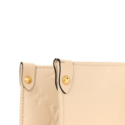 Louis Vuitton Empreinte Monogram Giant Onthego MM Creme 12 of 13