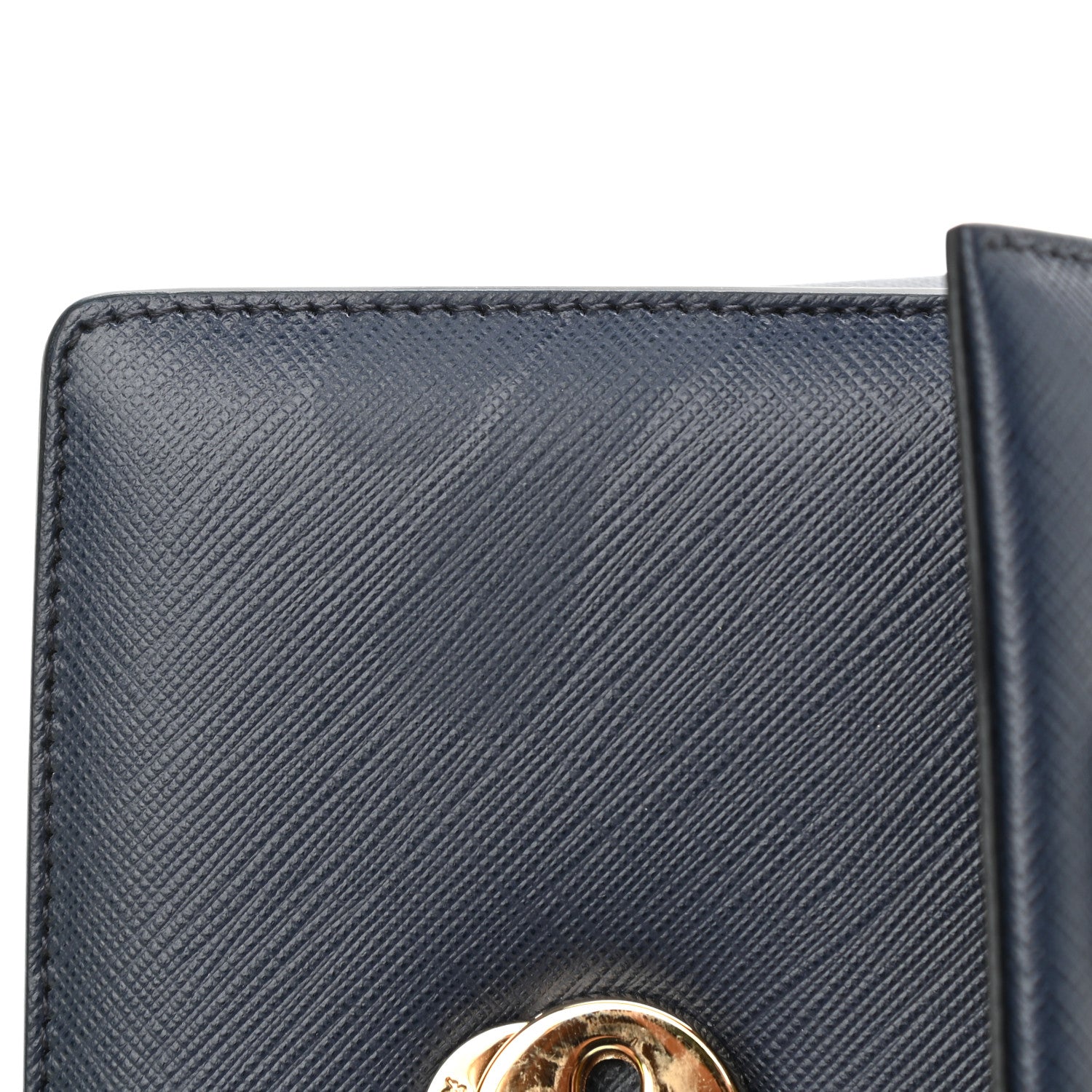 Salvatore Ferragamo Printed Calfskin Ginny Crossbody Bag Oxford Blue 9 of 12