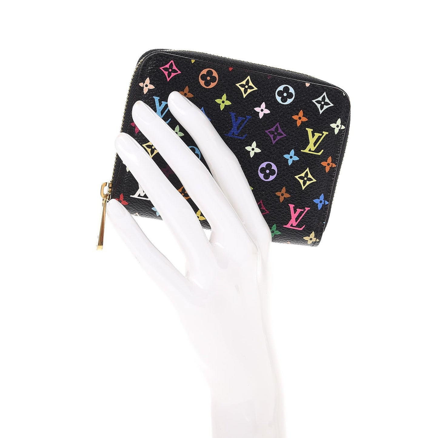 Monogram Multicolor Zippy Coin Purse Black Grenade