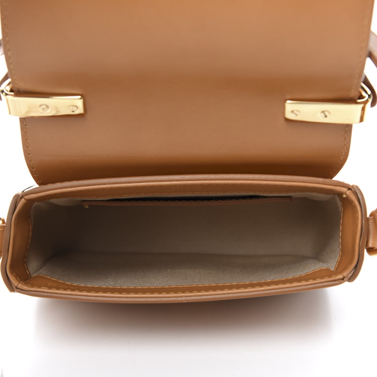 Calfskin Mini C Double Carry Autumnal Brown