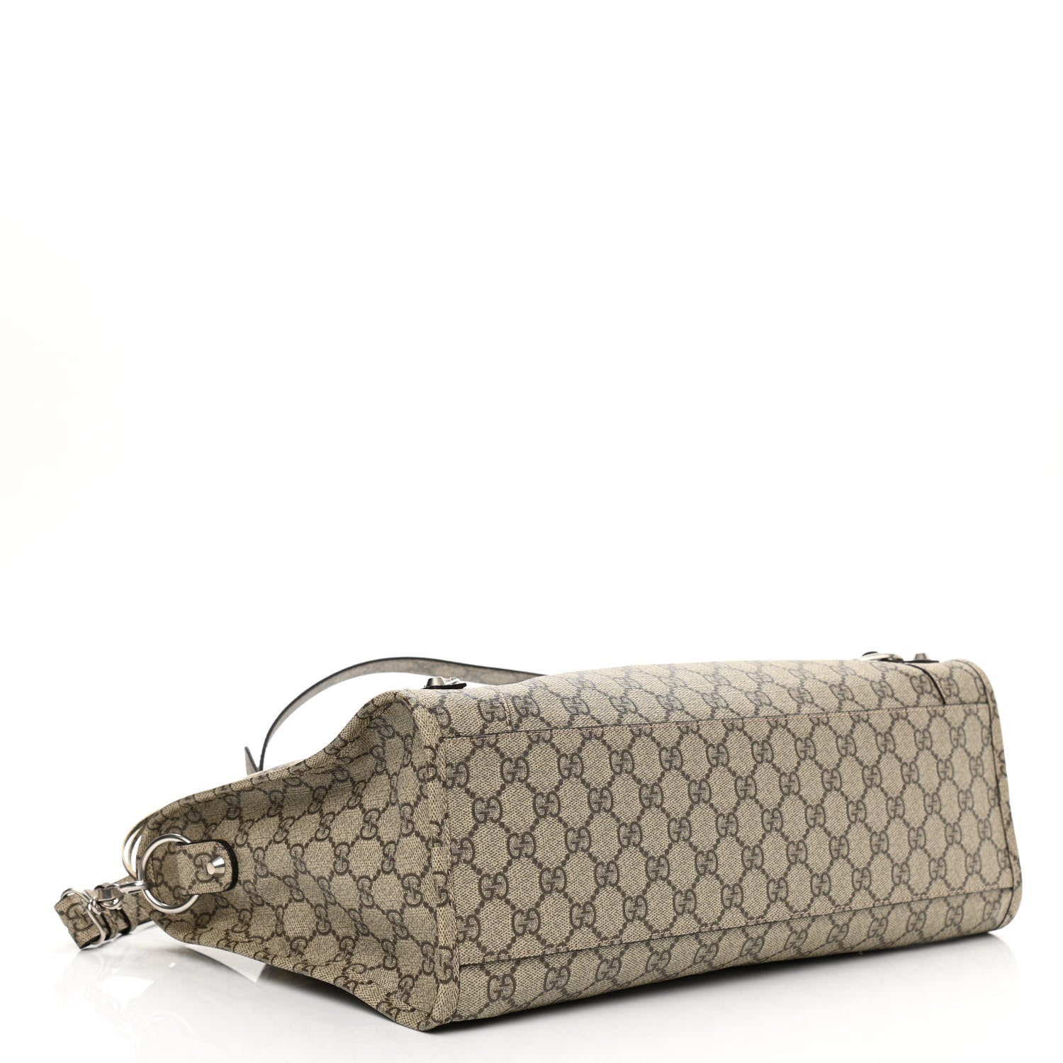 Balenciaga X GUCCI GG Supreme Monogram Neo Classic Silver Hardware City Beige Ebony 4 of 8