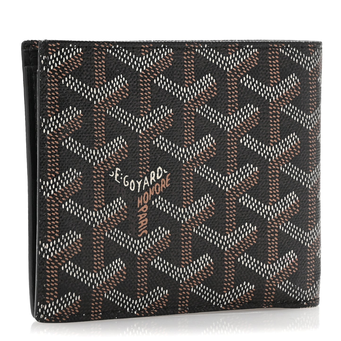 Goyardine Saint Florentin Bi-Fold Wallet Black Yellow