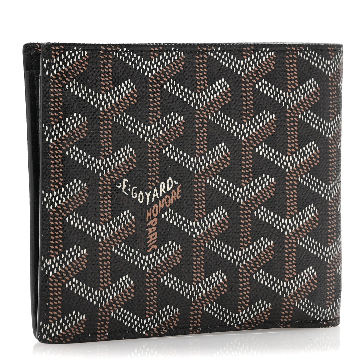 Goyard Goyardine Saint Florentin Bi-Fold Wallet Black Yellow 3 of 10