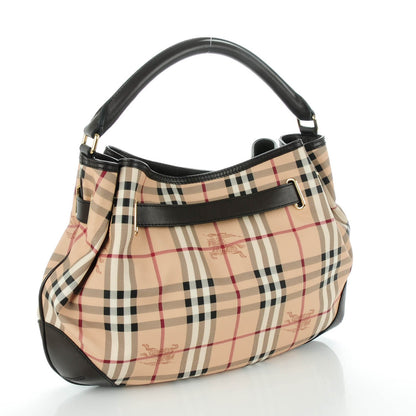 Burberry Haymarket Check Medium Willenmore Hobo Chocolate 3 of 8