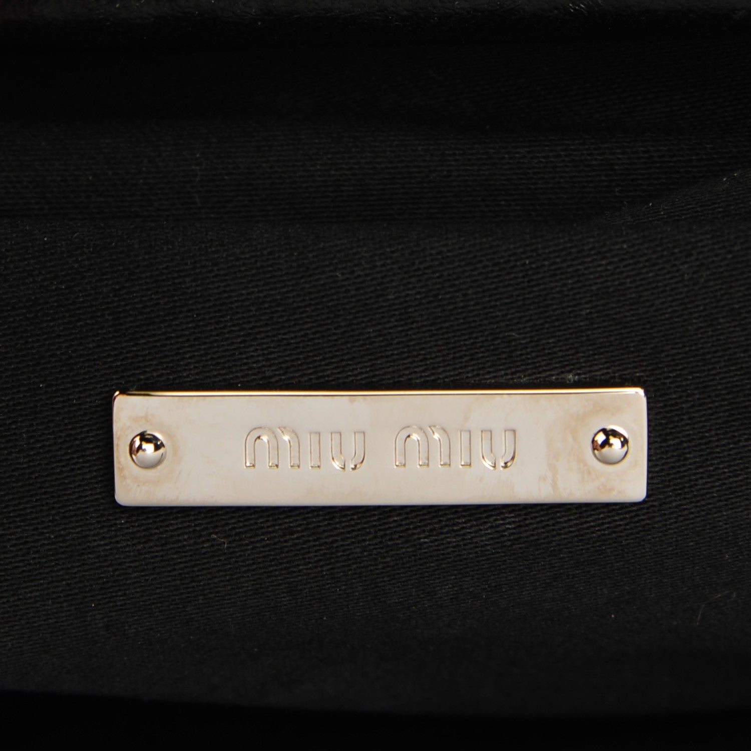 Miu Miu Nappa Matelasse Crystal Flap Clutch Black 6 of 8
