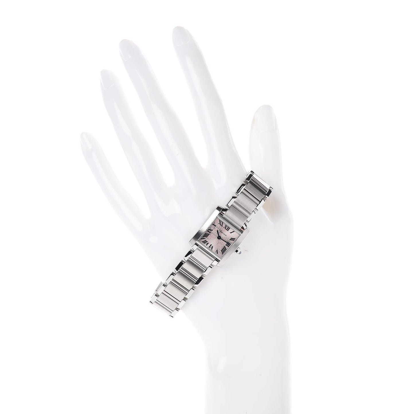 Stainless Steel 20mm Tank Francaise 160th Anniversary Quartz Watch