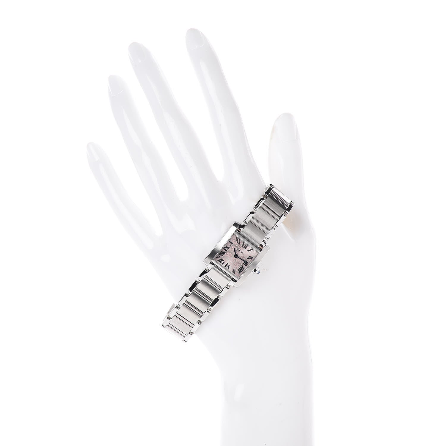 Cartier Stainless Steel 20mm Tank Francaise 160th Anniversary Quartz Watch 2 of 5