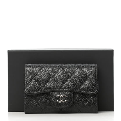 Chanel Caviar Quilted Flap Card Holder Black 9 of 9