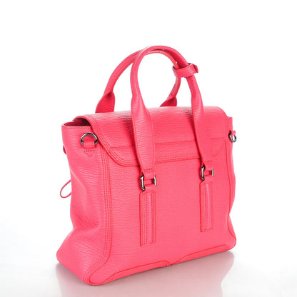 3.1 Phillip Lim 3.1 Textured Calfskin Medium Pashli Satchel Raspberry 3 of 7