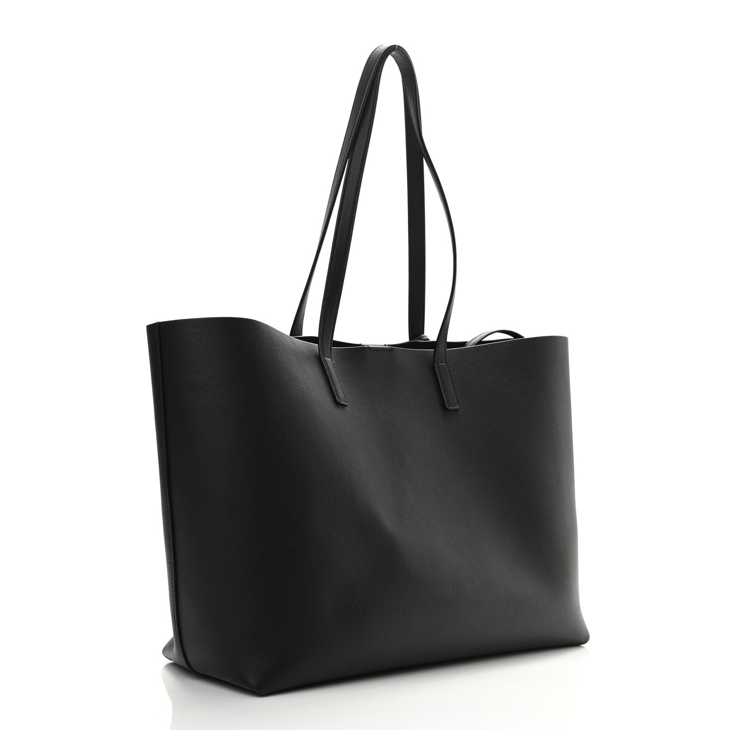 Saint Laurent Calfskin Large Shopping Tote Black 3 of 8
