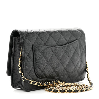Chanel Caviar Quilted Wallet on Chain WOC Black 3 of 12