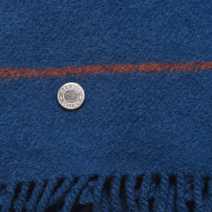 Hermes Wool Rocabar Blanket Bleu De Prusse 4 of 5