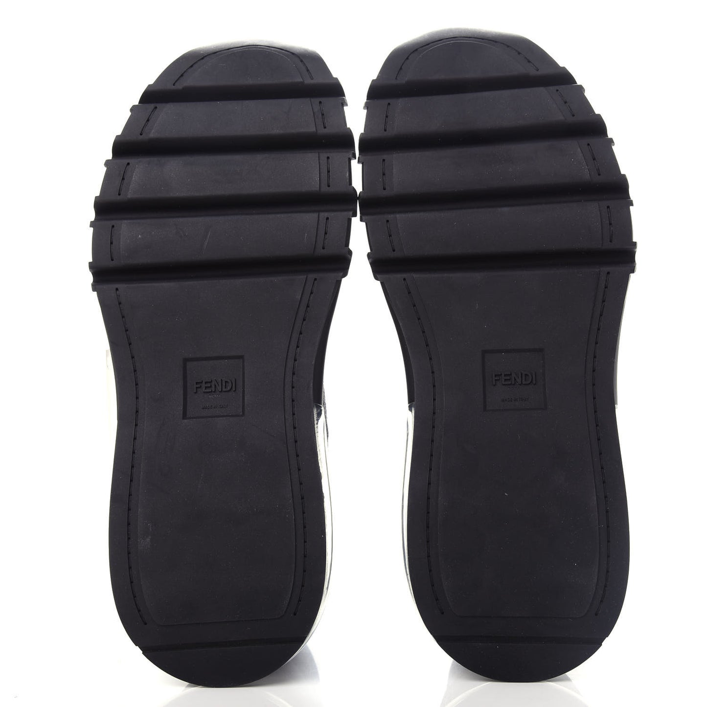 Jersey Vitello Bi-Color Mens Low Top Sneakers 10 Black Fumo