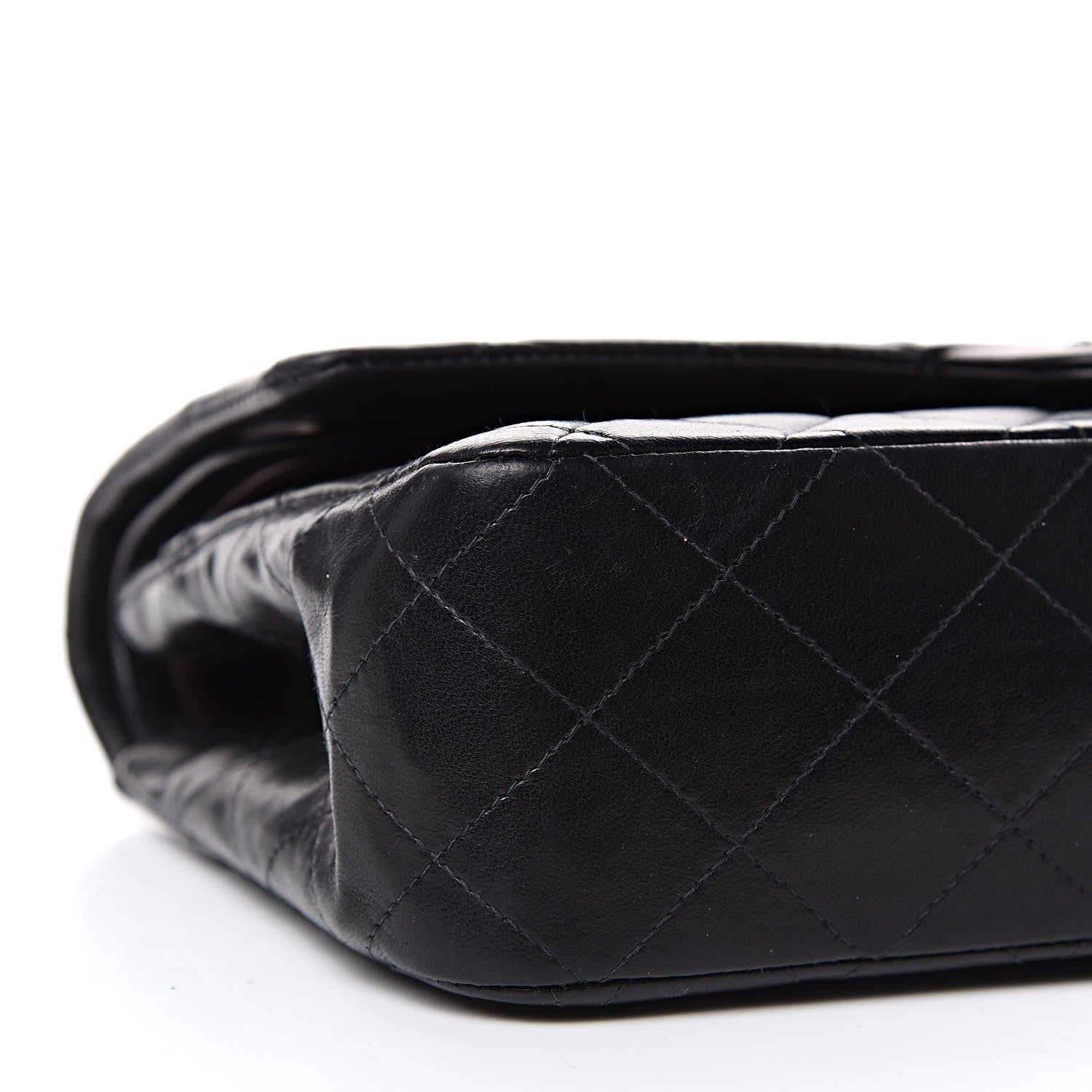 Chanel Lambskin Quilted Medium Double Flap Black 8 of 16