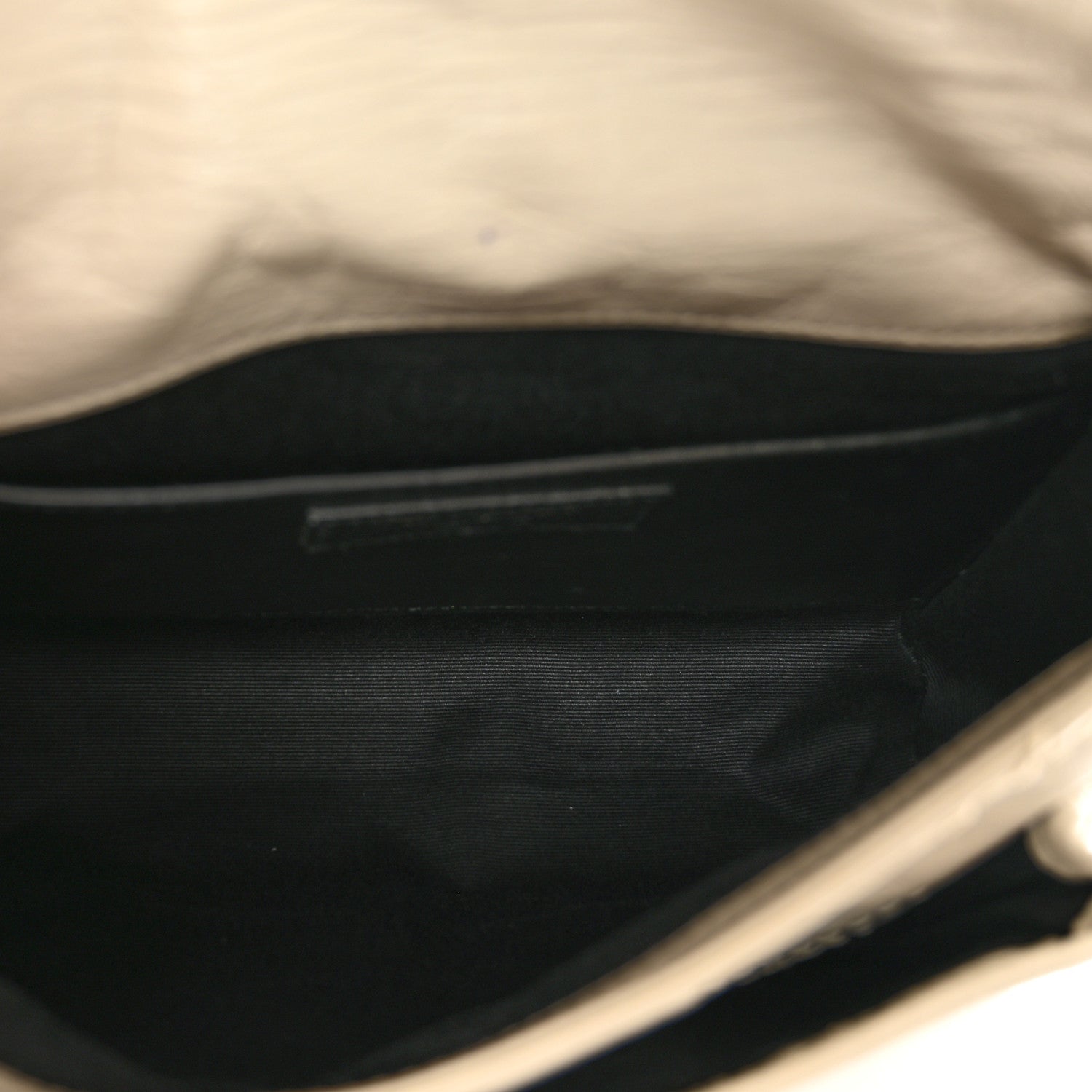 Saint Laurent Crinkled Calfskin Matelasse Monogram Baby Niki Chain Satchel Ivory 6 of 13