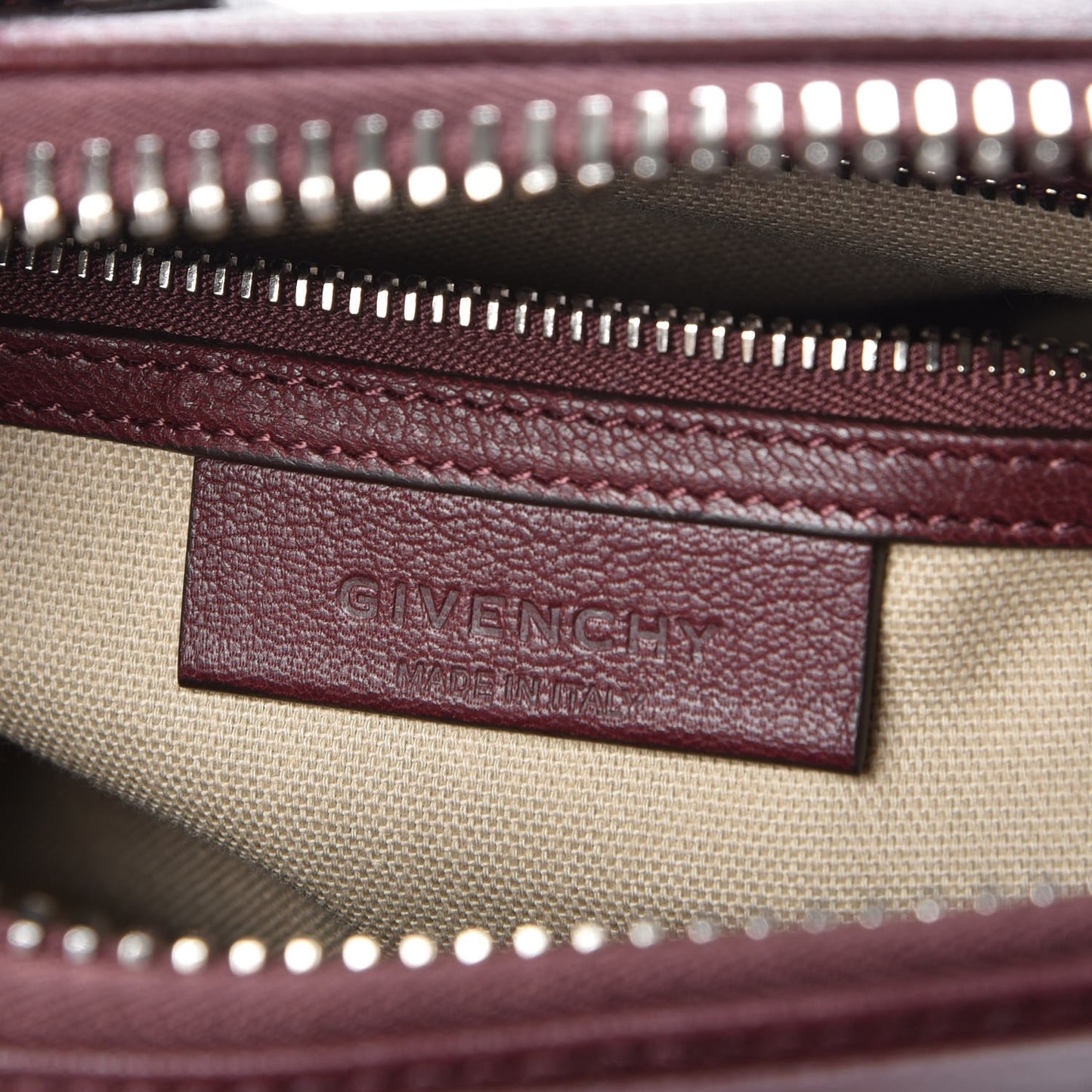 Sugar Goatskin Mini Antigona Oxblood