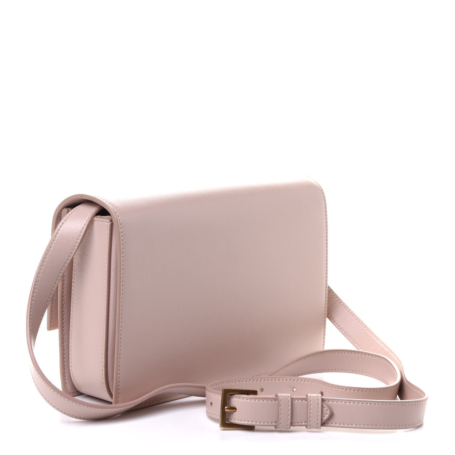 Saint Laurent Smooth Calfskin Suede Medium Bellechasse Bag Marble Pink 3 of 11