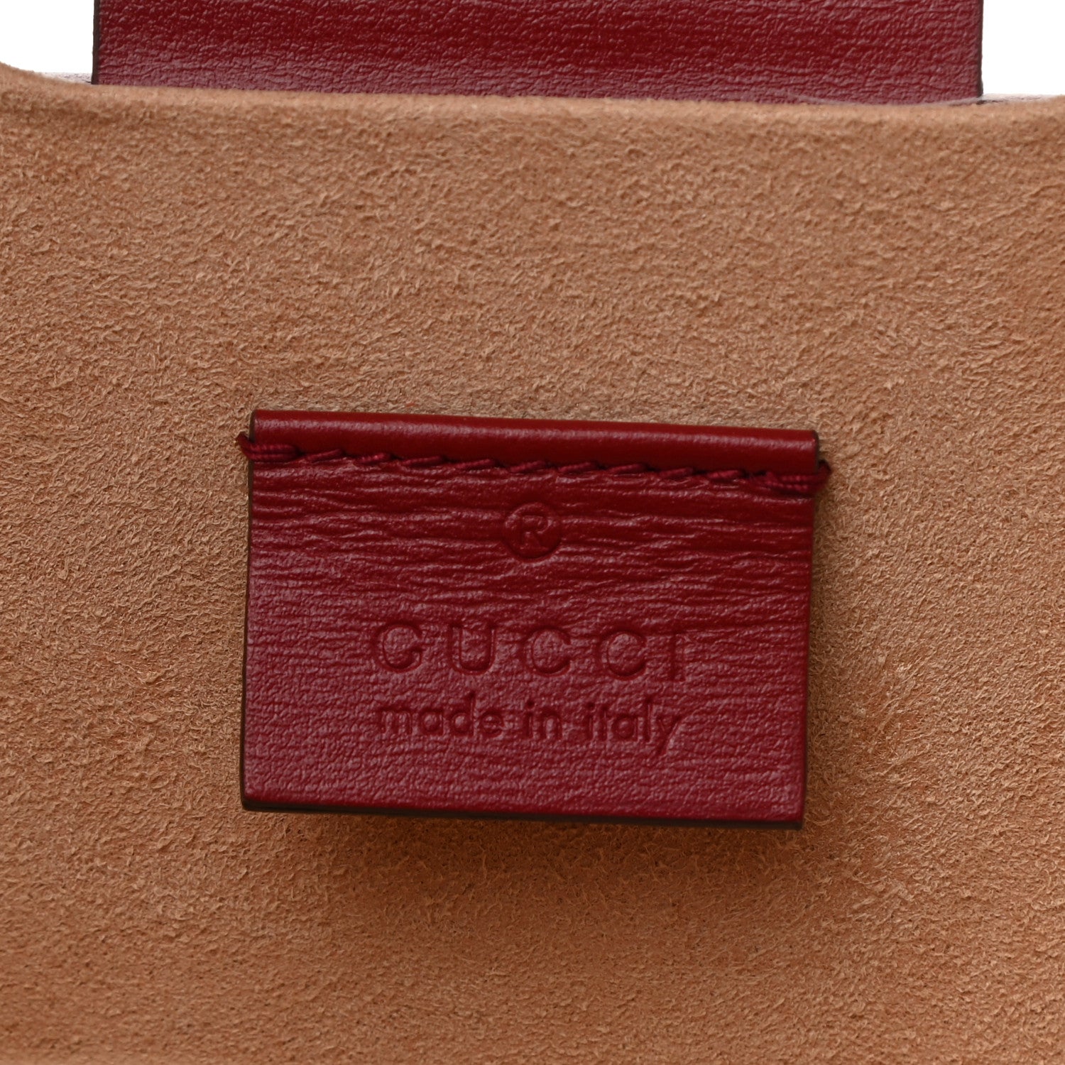 Gucci Calfskin Hexagon GG Torchon Key Box Bag New Cherry Red Oro 6 of 13