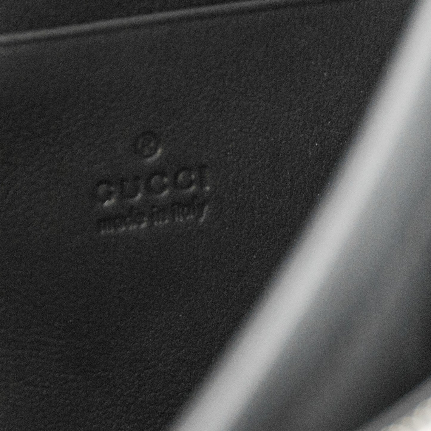 Suede Mini Dionysus Chain Wallet Black