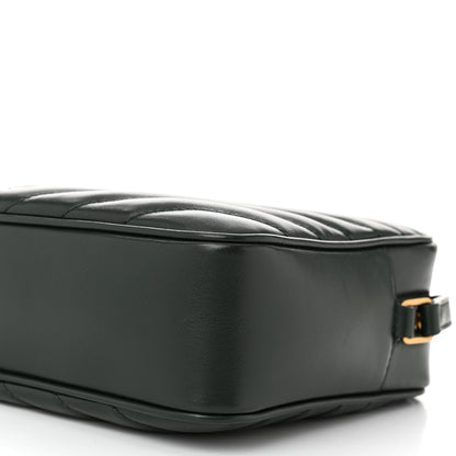 Saint Laurent Calfskin Matelasse Monogram Lou Camera Bag Vert Fonce 10 of 10