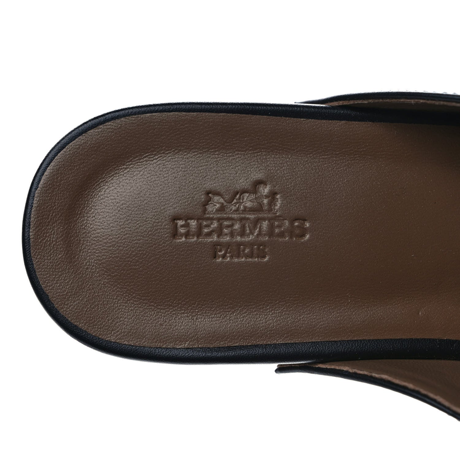 Hermes Calfskin Carlotta Mules 37 Black 7 of 8
