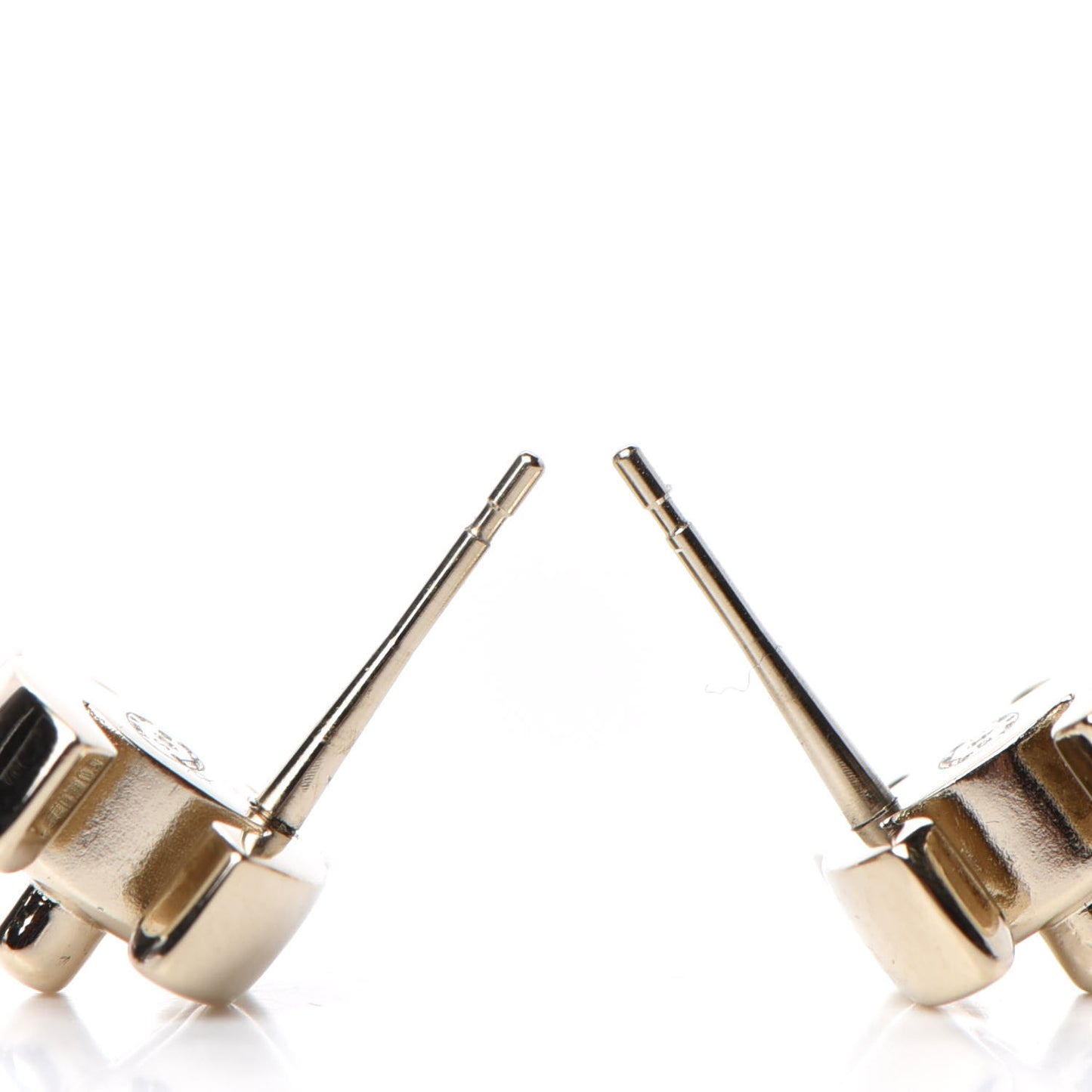 Metal CC Turnlock Earrings Gold