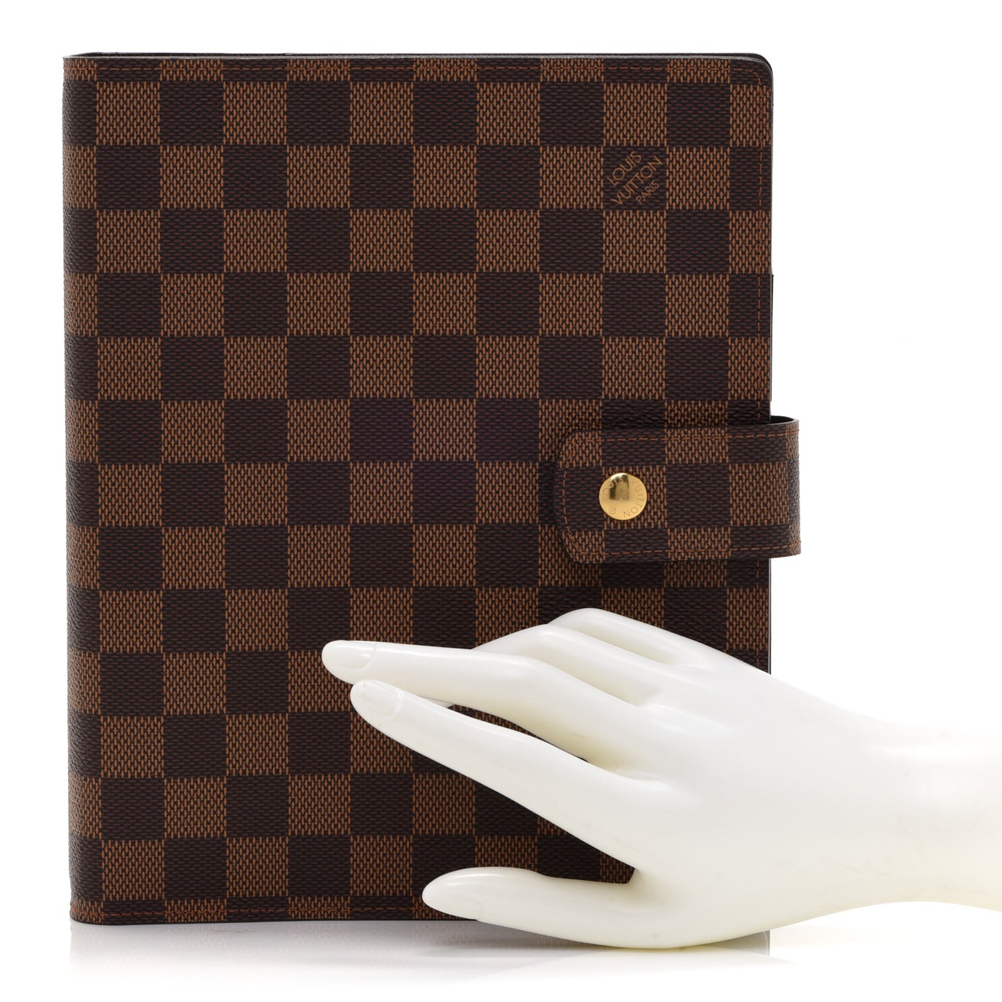 Damier Ebene Large Ring Agenda Cover