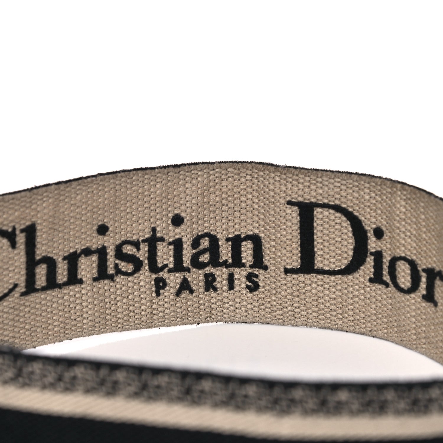Christian Dior Canvas Embroidered Shoulder Strap Black 10 of 10