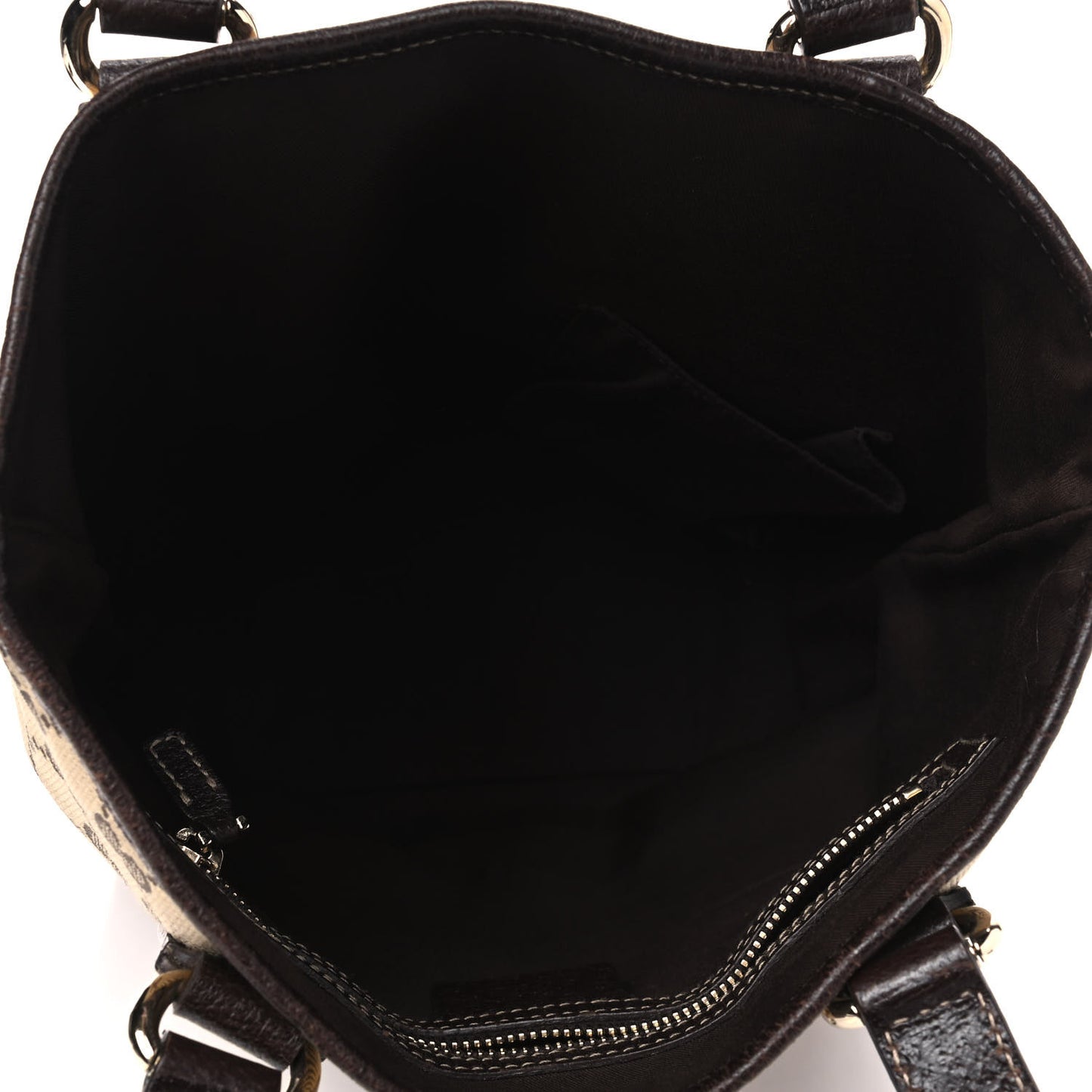 Monogram Small Charmy Tote Dark Brown