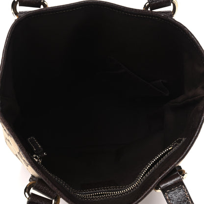 Gucci Monogram Small Charmy Tote Dark Brown 4 of 6