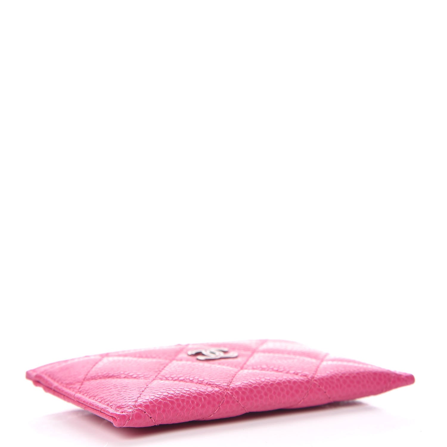 Chanel Caviar Quilted Card Holder Pink 4 of 9