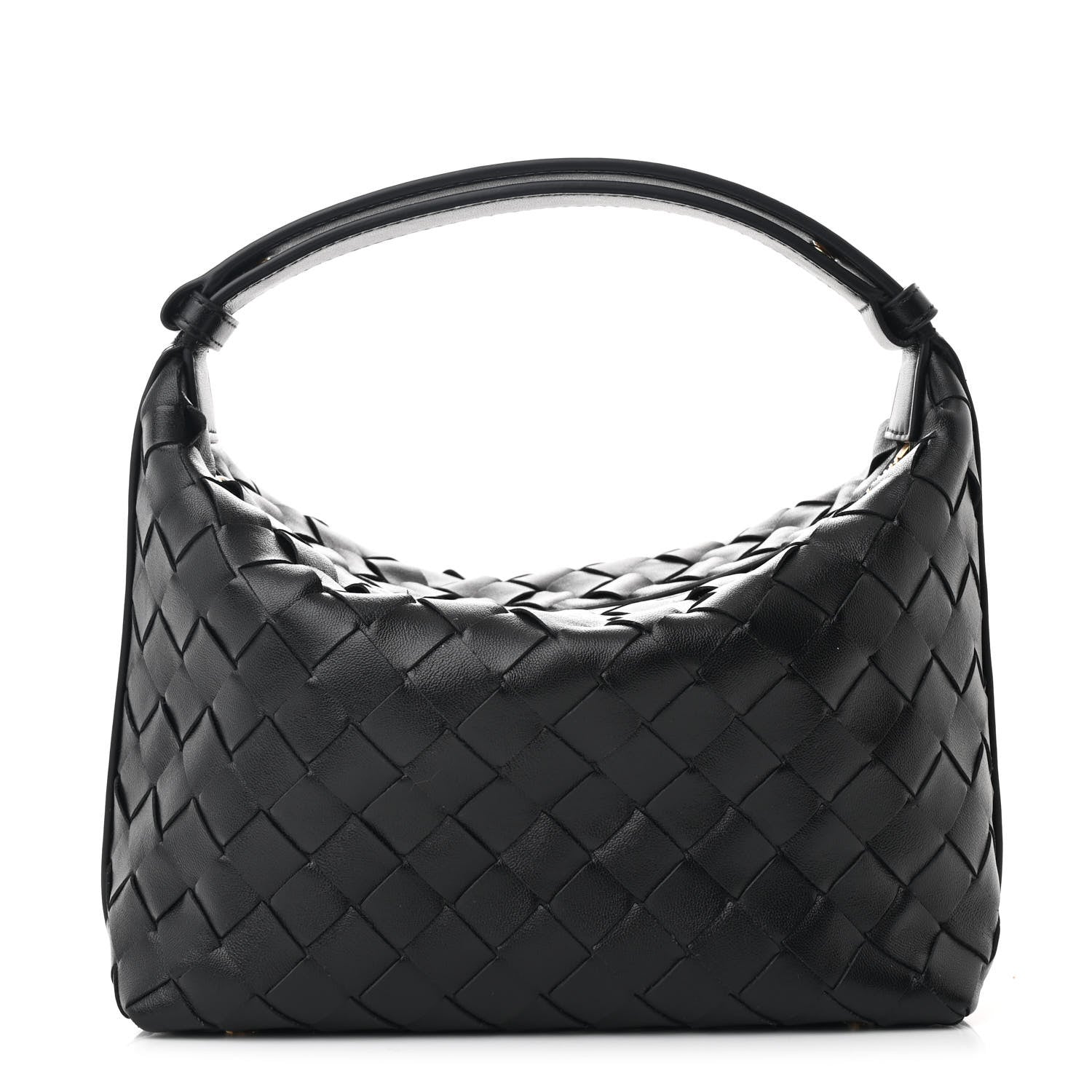 Bottega Veneta Calfskin Nappa Intrecciato Mini Wallace Black 1 of 11