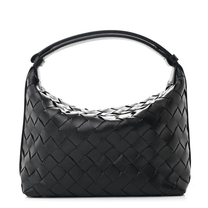 Bottega Veneta Calfskin Nappa Intrecciato Mini Wallace Black 1 of 11