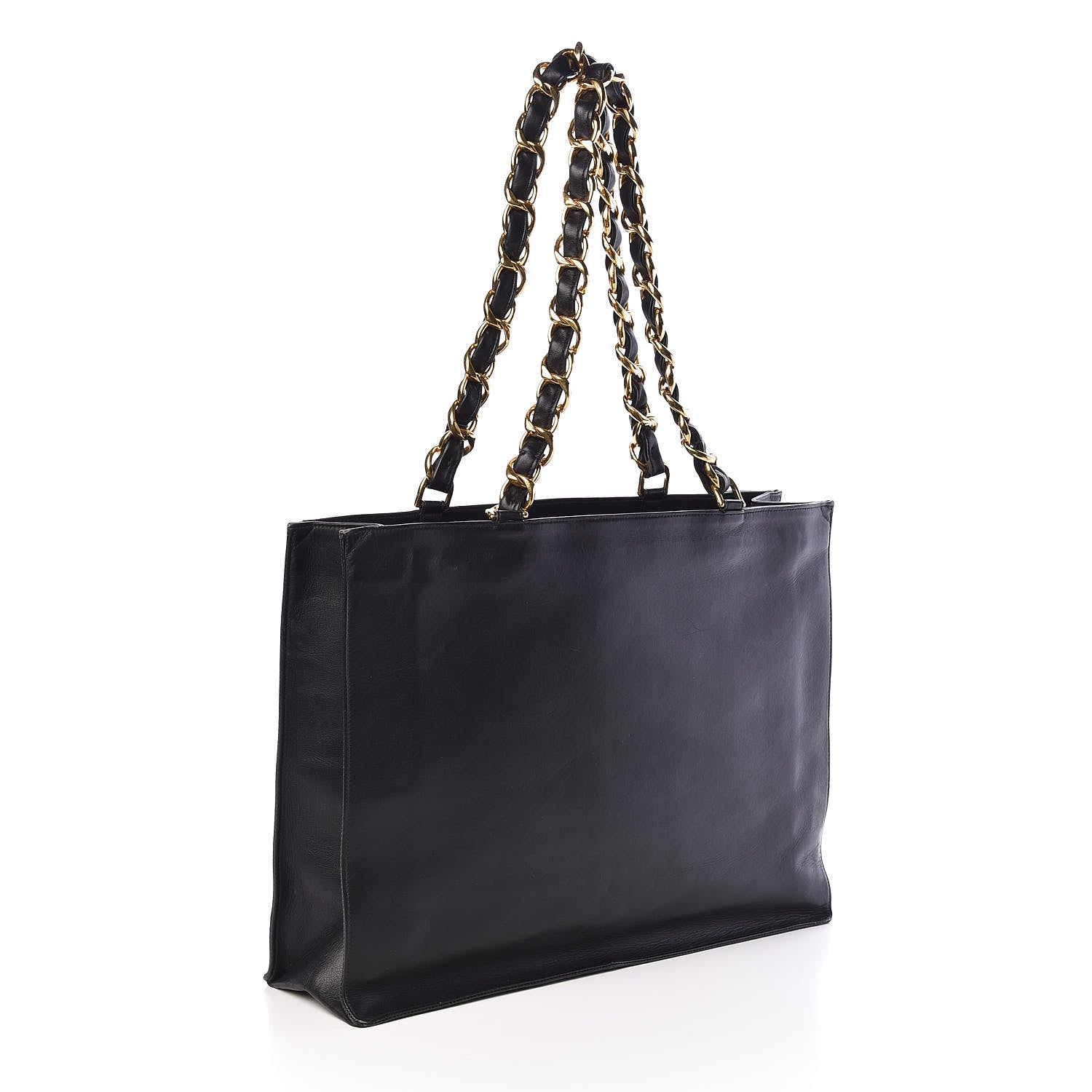 Chanel Lambskin CC Tote Black 3 of 16