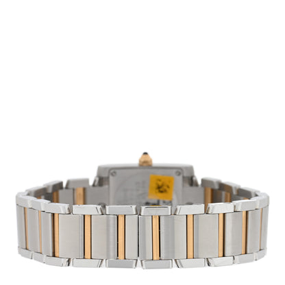 Cartier Stainless Steel 18K Yellow Gold 20mm Tank Francaise Quartz Watch 3 of 5