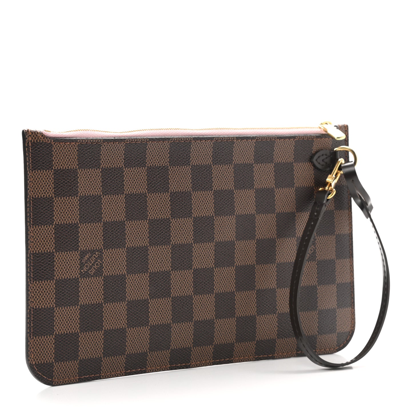 Damier Ebene Neverfull MM GM Pochette Rose Ballerine