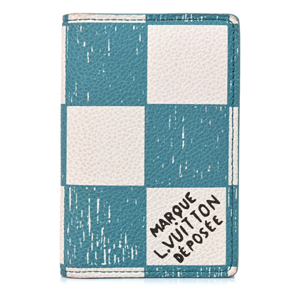 Louis Vuitton Damier Checkerboard Pocket Organizer Teal 1 of 7