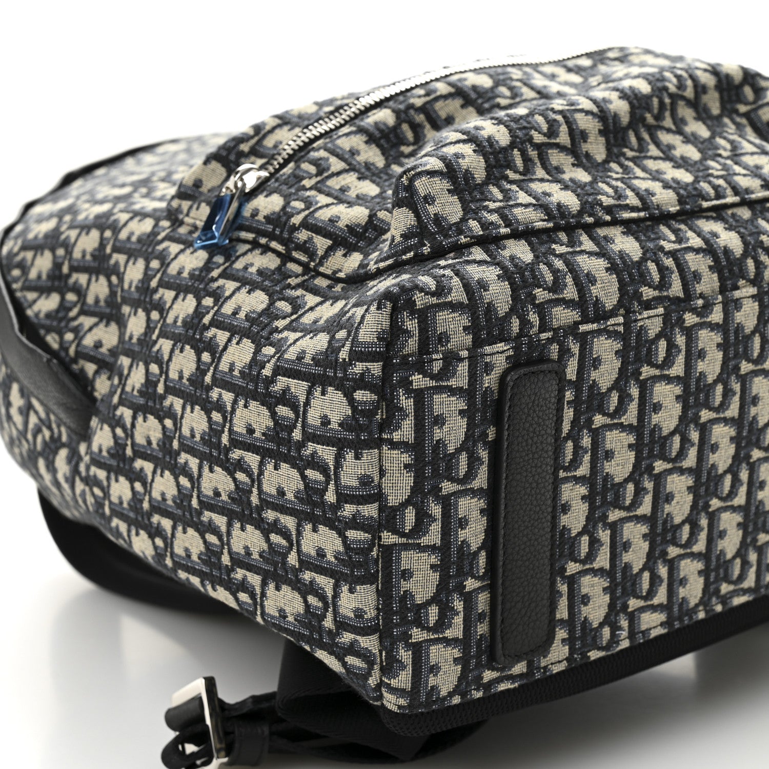 Christian Dior Oblique Calfskin Rider Backpack Beige Black 9 of 10