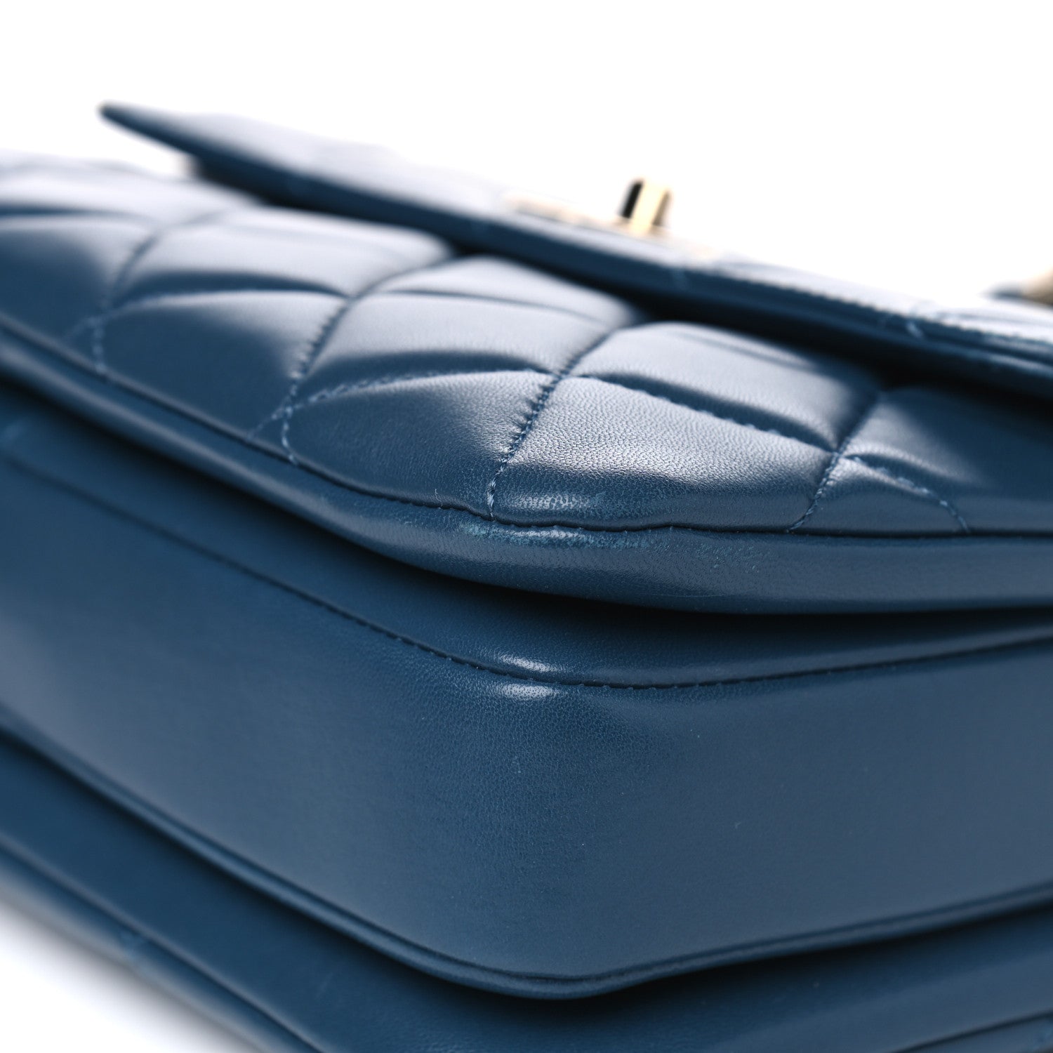 Chanel Lambskin Quilted Small Trendy CC Flap Dual Handle Bag Blue 8 of 10
