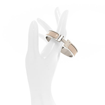 Hermes Enamel Narrow Clic Clac H Bracelet GM Marron Glace 2 of 4
