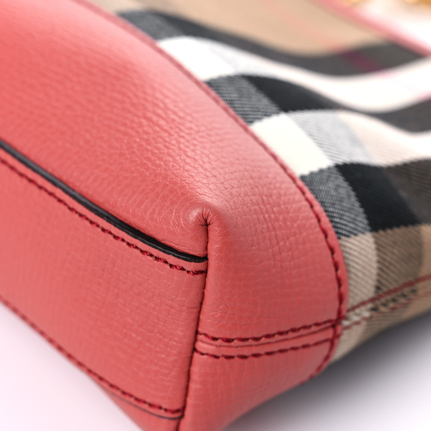 Burberry Derby House Check Abingdon Convertible Clutch Cinnamon Red 9 of 11