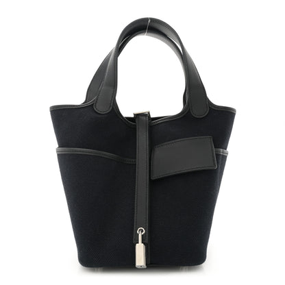 Hermes Toile Goeland Swift Cargo Picotin Lock 18 Black 1 of 11