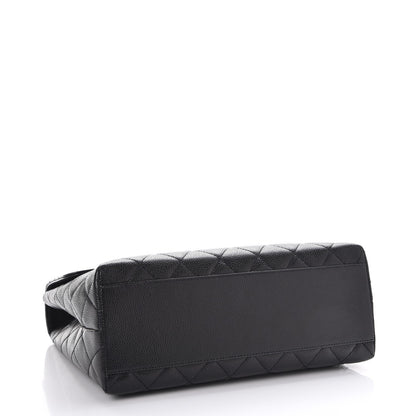 Chanel Caviar Quilted Jumbo Kelly Flap Black 4 of 12