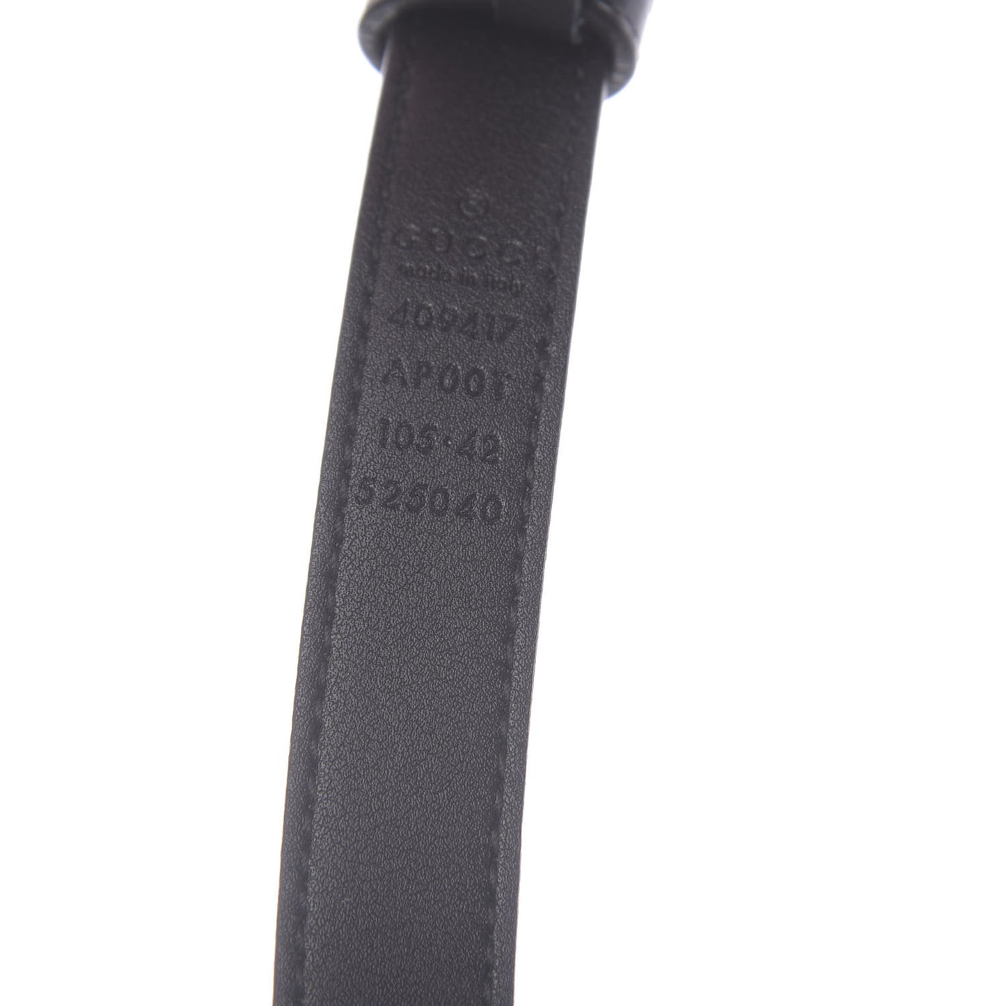 Calfskin Double G 20mm Belt 105 42 Black